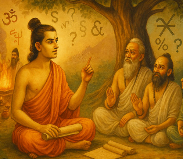 चार्वाक: The Forgotten Voice of Reason in Ancient India – जानें कैसे यह नास्तिक, भौतिकवादी विचारधारा प्राचीन भारत की तर्कशील और साहसी विरासत है।